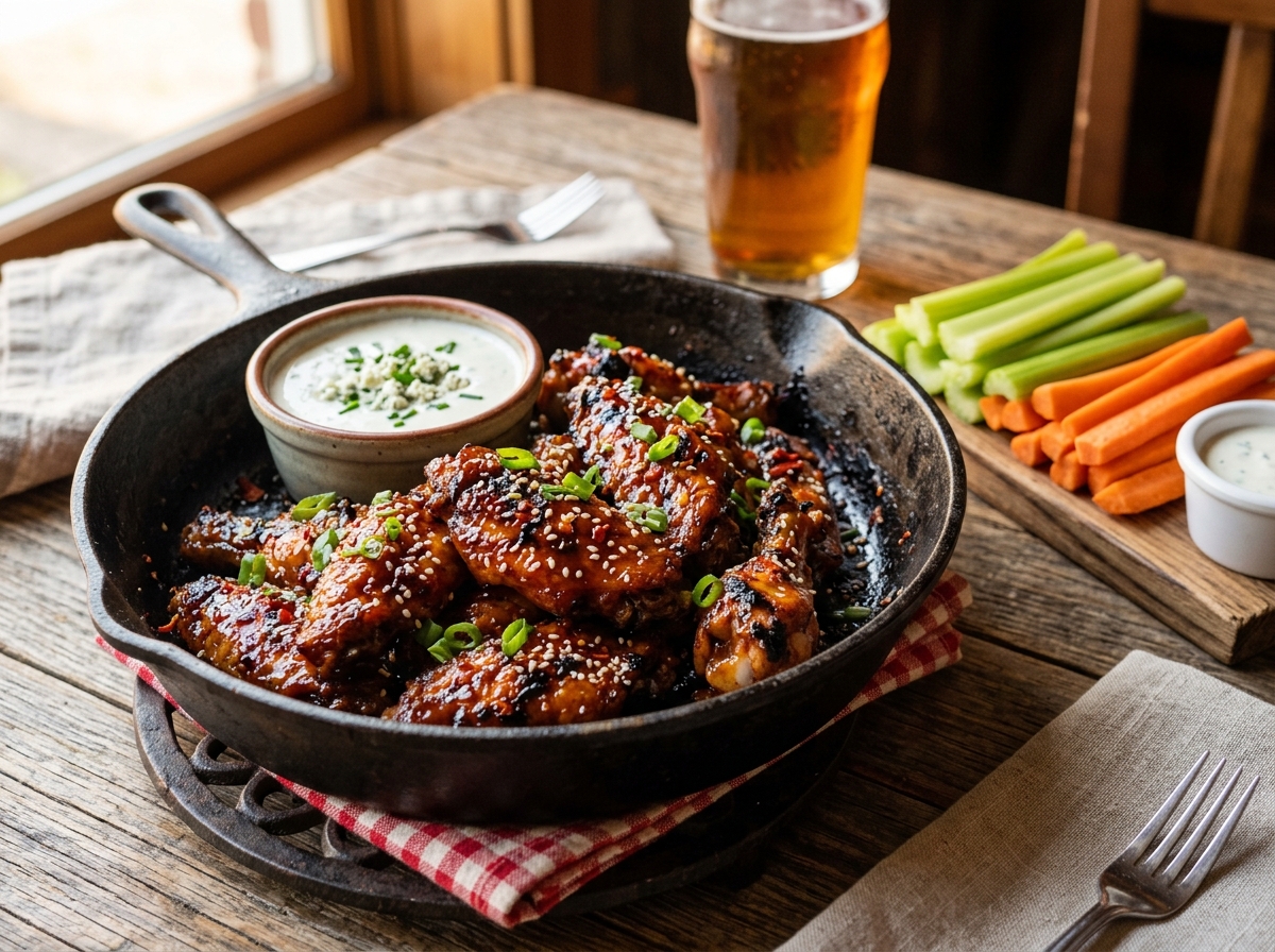 Alitas Glaseadas BBQ Ahumadas (8 Pzas)